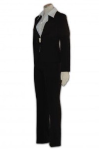 BS196 西裝制服訂做 短款修腰套裝款式 女士行政套裝來版訂製 職業西裝公司